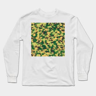 Yellow green Camouflage Long Sleeve T-Shirt